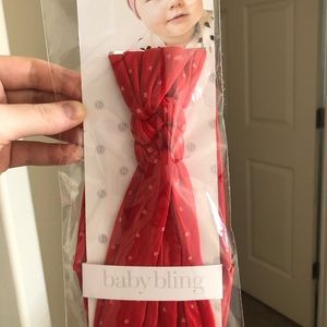 Baby Bling Cherry Sailor Knot Dot Headband